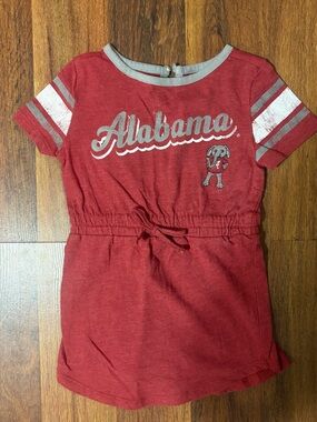 Colosseum Toddler Red and Gray Team Graphic Dress